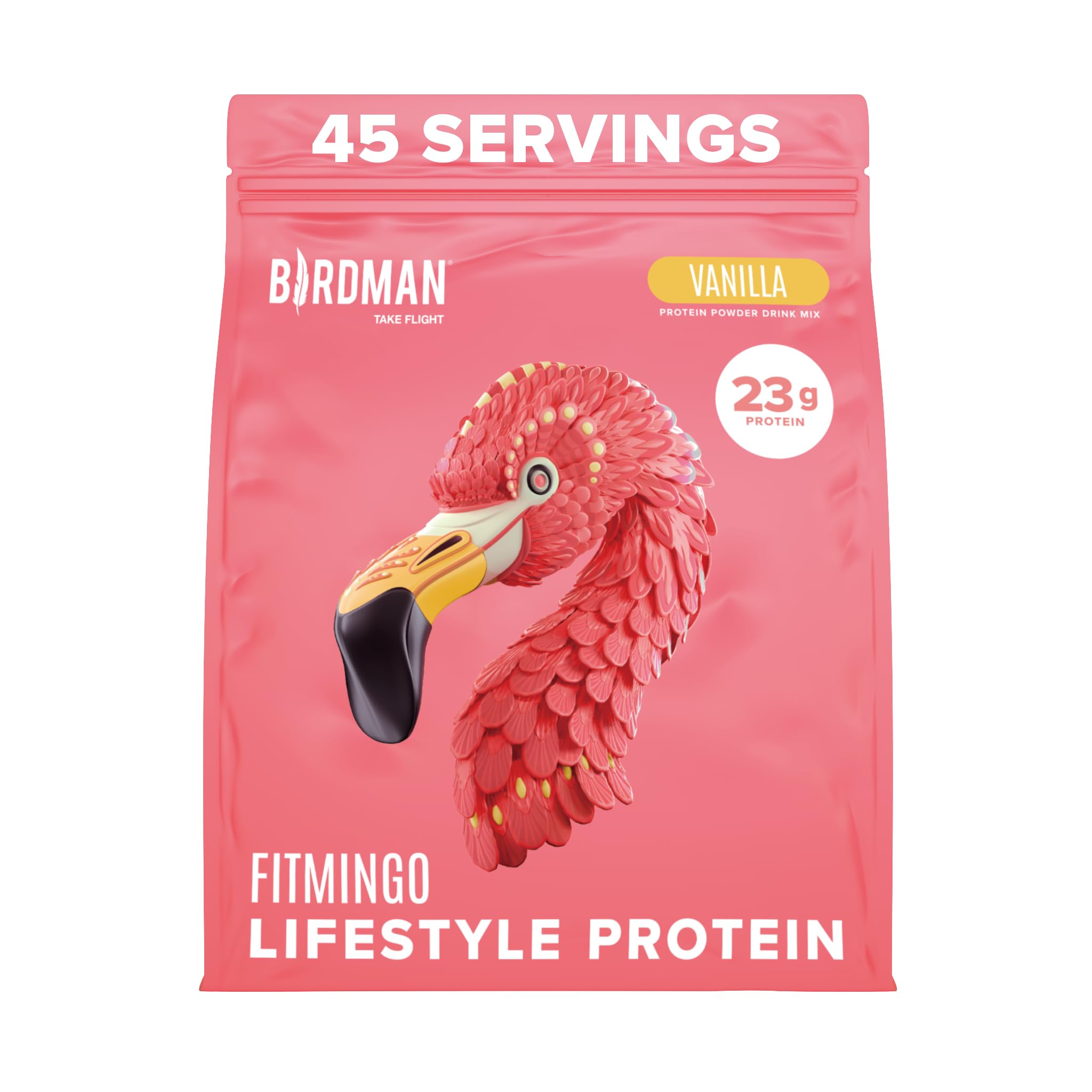 Fitmingo Vegan Protein Powder with Inositol, Collagen Boosters, Hyaluronic Acid and Vitamins | Low Carb, Dairy Free, Low Calorie | 23g Plant Based Blueberry Protein Powder with Myo-Inositol