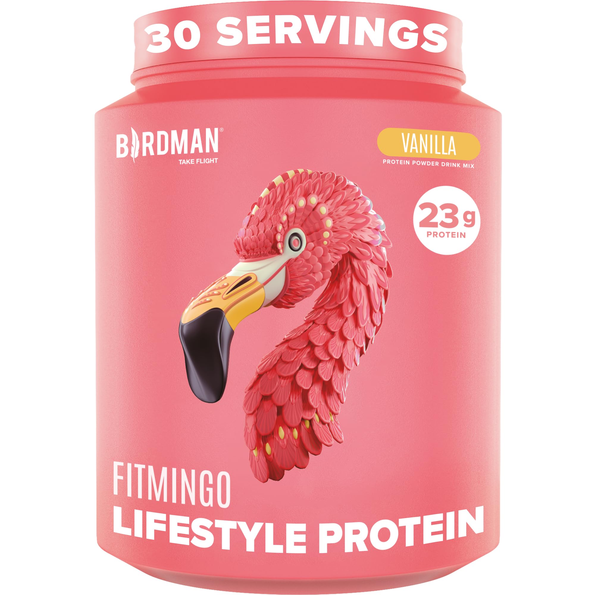 Fitmingo Vegan Protein Powder with Inositol, Collagen Boosters, Hyaluronic Acid and Vitamins | Low Carb, Dairy Free, Low Calorie | 23g Plant Based Blueberry Protein Powder with Myo-Inositol