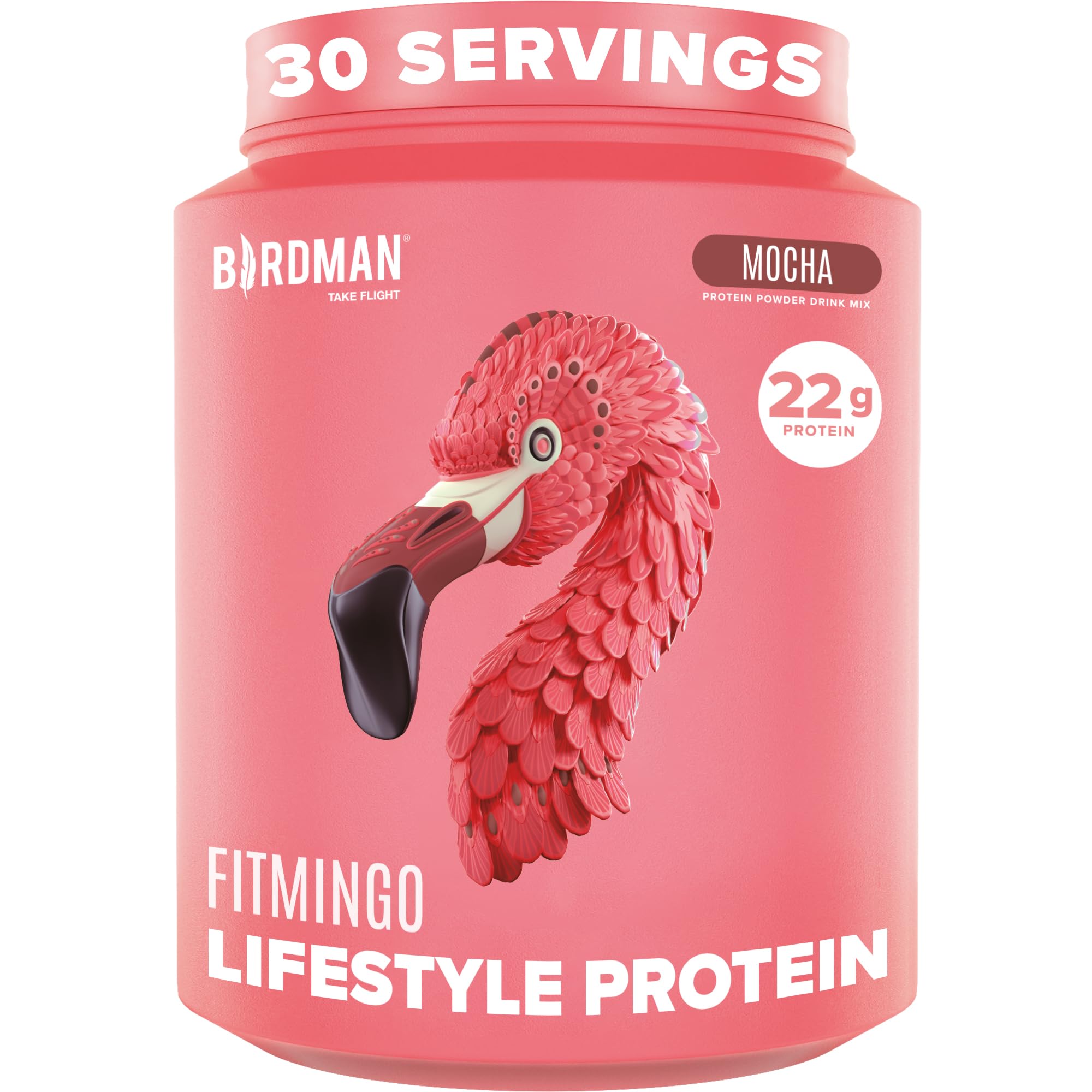 Fitmingo Vegan Protein Powder with Inositol, Collagen Boosters, Hyaluronic Acid and Vitamins | Low Carb, Dairy Free, Low Calorie | 23g Plant Based Blueberry Protein Powder with Myo-Inositol